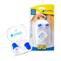 TravelBlue Blue Travel silicone earplugs are specially designed for sleeping and flying and can be washed repeatedly.