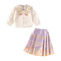 Banxidi girls horse-faced skirt suits autumn clothes childrens princess Hanfu one-year-old babys dress childrens Chinese style Tang suit