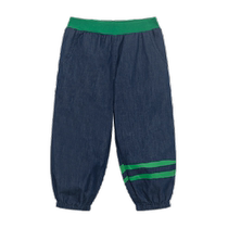 Maradin childrens clothing childrens pants 24 summer new style boys and children contrasting color hand-painted print college style denim trousers