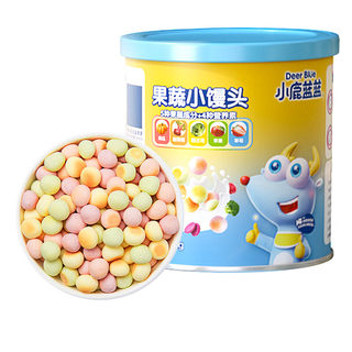 小鹿蓝蓝彩虹果蔬小馒头宝宝零食奶豆饼干送婴幼儿无添加辅食食谱