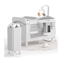 ULOP crib foldable mobile splicing large bed newborn changing table baby cradle bed gift