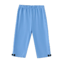 Piggy Banner Childrens Wear 2023 Summer New Childrens Jeans Medium and Large Childrens Girls Pants Girls Cropped Pants Trendy