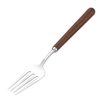 304 stainless steel walnut handle high-end western food fork