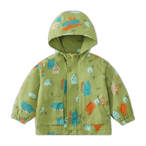 Zizhi Bear Boy Spring Coat for Children Link Hat Three-proof Tops Boys Dress Baby Clothes