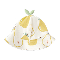 babylove baby hat summer bamboo cotton camellia gauze outing sun hat baby fisherman hat fresh and cute