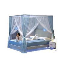 Mercury Home Textiles Floor-standing Mosquito Net Home Summer Bedroom Anti-fall 1 8 Meter Large Bed Mosquito Cover 1 5 Meter 24 Years New Product