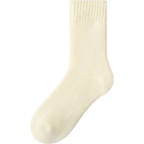 Slim Silk Bird Wool Socks Female Midbarrel Socks Garnter Thickened Warm Moon Socks Home Sleep Autumn Winter Style Stockings Socks