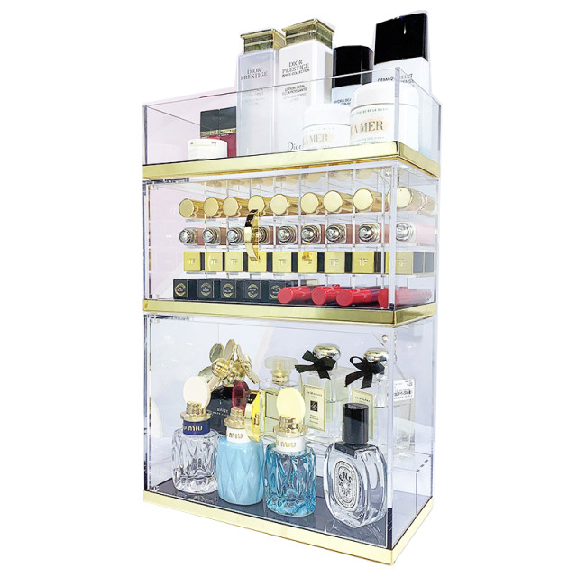 Internet celebrity multi-functional acrylic cosmetic storage box