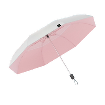 Zuodu double-layered titanium silver fully automatic sunshade umbrella for women with sun protection and UV protection compact and portable double-layered for both rain and shine
