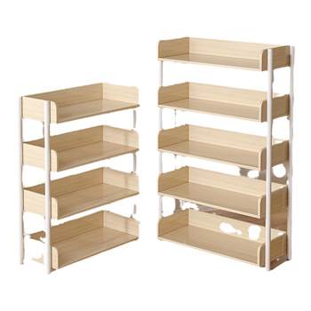 Bookshelf floor-standing household multi-layer storage rack