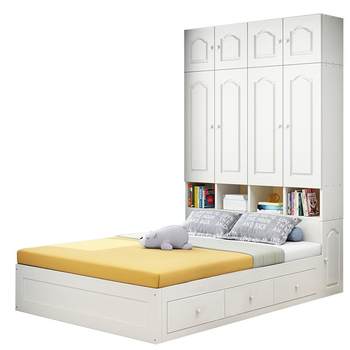 Tatami bed wardrobe integrated small apartment multi-function