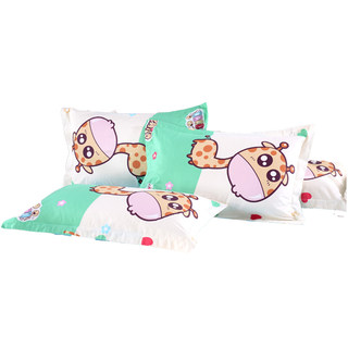 Cotton cartoon baby double pillowcase