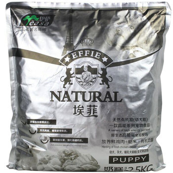 Effie dog food 2.5kg ທໍາມະຊາດ puppy food hypoallergenic shiny dog ​​food Teddy tear stain removal health food particles small particles