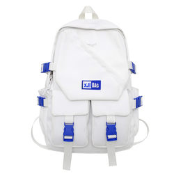 Men's Backpack ins Trendy Workwear Style Casual Backpack Men's Large Capacity High School Student Versatile School Bag College Student