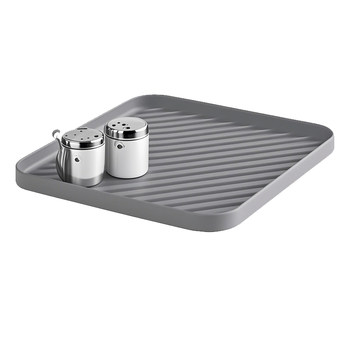 Tableware storage tray kitchen bowls and chopsticks silicone water filter mat