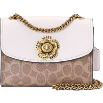 (самозанятые) COACH Coco Ms. Parker Small Number Mountain Tea Flower Chain Chain Chain Pack Singuel Satchel