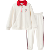 Balabala Childrens Autumn Outing Clothes National Trendy Season Childrens Clothing Boys Parent-child Suits Girls Tops