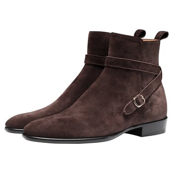 Truffaut fetal cow suede riding boots british chelsea boots
