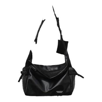 Yuen japanese crossbody bag casual sports versatile shoulder bag for men and women large capacity street fashion brand pu tote bag