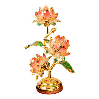 新款家用插电三品莲花灯供灯七彩花瓣佛堂前荷花灯观音菩萨长明灯