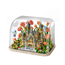 Fermi Dreamflower Forest Castle Puzzle Assembly Building Blocks Children Toys Tabletop Pendulum for Girlfriend Holiday Gifts