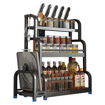 Kitchen storage racks, multi-functional multi-layer storage racks, supplies, condiments, small racks, various artifacts, corner countertops