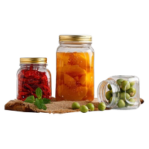 (Self-operated) Imported sealed jars glass food sealed bottles grain storage boxes storage jars Pasha Paqi