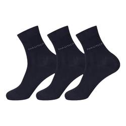 Nautica Underwear Men's Socks Business Combed Cotton Soft and Comfortable 3 Pairs 050602
