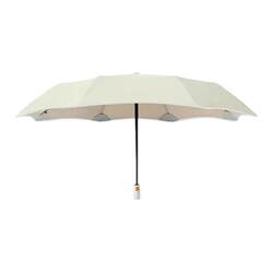 Cream-Colored Umbrella for Women, Dual-Purpose for Sun and Rain, High-Quality, Sturdy, Wind-Resistant, Reinforced, Sun Protection Umbrella
