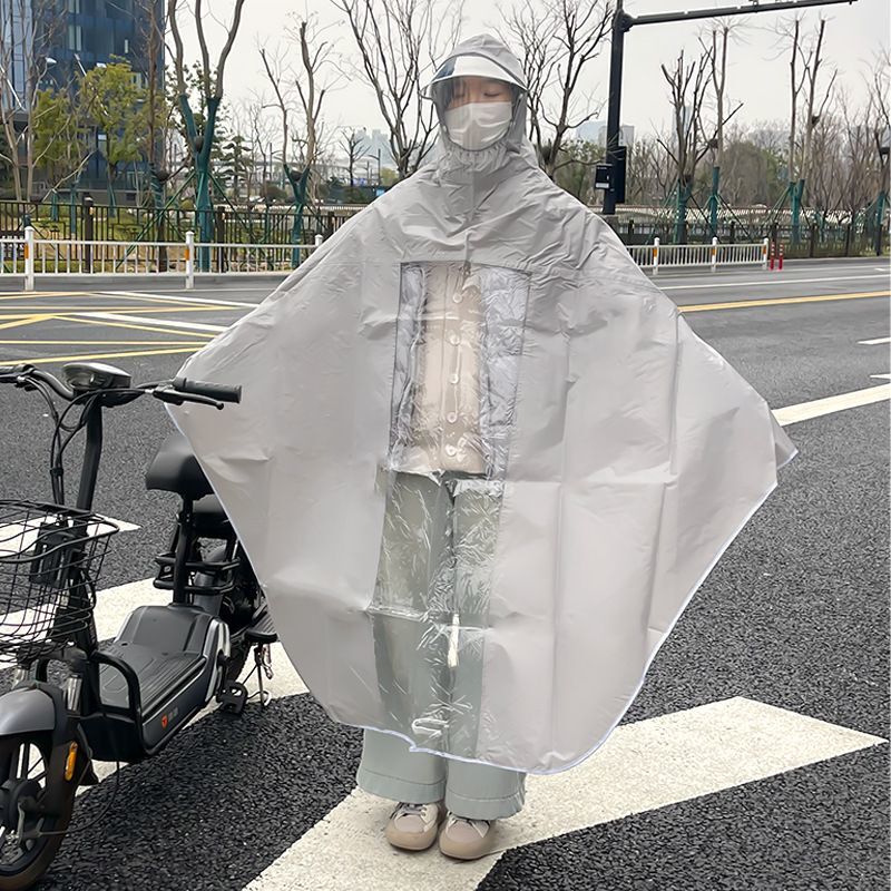 German Imported Electric Vehicle Raincoat, Thickened Long Rainproof Clothing for Men and Women, Morandi Style, Universal for Motorcycles German Imported Electric Vehicle Raincoat, Thickened Long Rainproof Clothing for Men and Women, Morandi Style, Universal for Motorcycles