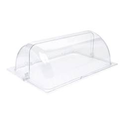 6040 baking pan transparent cover rectangular stainless steel tray cover dust cover cake bread cover cooked food preservation cover