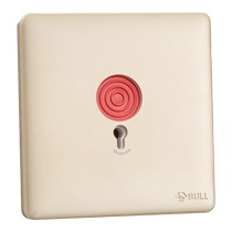 Bull Switch Socket Switch Emergency Alarm Switch Alarm Button Switch Socket panel G28 gold