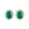 Chow Tai Sang silver jewelry chrysoprase ring, ear studs and necklace set as birthday gift for girlfriend Luo Pan’s mother