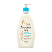 Aveeno Ai Weibo oat bébé bébé eau hydratante shampooing shampooing pour bébé lotion en lotion 2-in-one 532ml