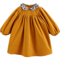 (Clearout) Marc Jenny Rufu Autumn Clothes Girls Corduroy Dress Baby Skirt