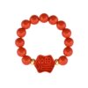 Cinnabar Ring Women's Blessing Ring New Year Gift