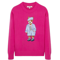 Eland knitted sweater womens round neck loose college style sweater fashion top spring and autumn