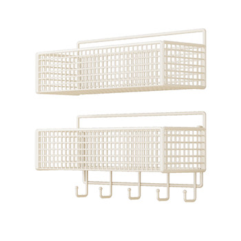 Badminton racket storage rack without punching large capacity