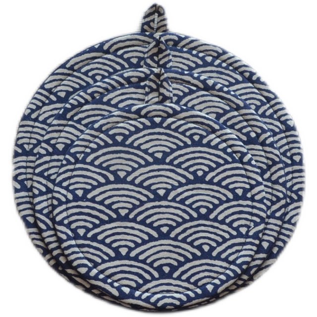 Japanese round thickened anti-scalding and insulated placemat
