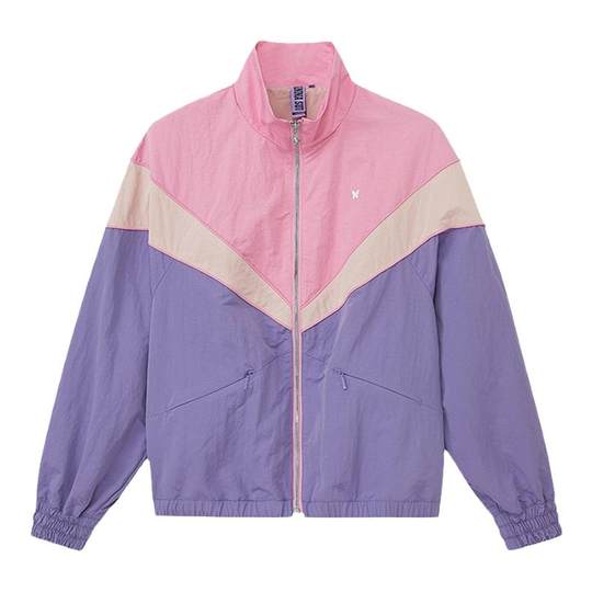 ANNA SUI安娜苏运动  经典安娜系列 撞色拼接梭织外套户外夹克