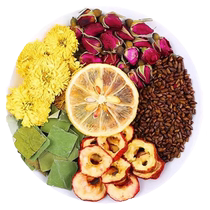 Lemon hawthorn lotus leaf tea scrape off grease tea slim belly and nourish the skin lemon slices soaked in water and drink health-preserving scented tea