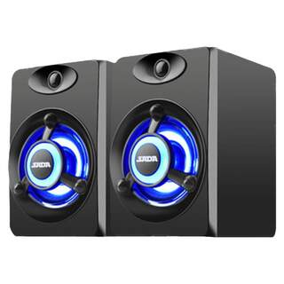 SADA电脑音响迷你小音箱手机家用台式笔记本七彩灯光通用喇叭影响