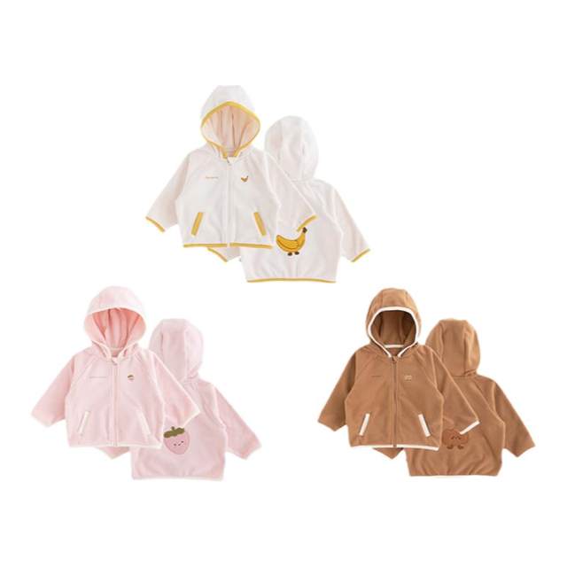 Youge Autumn Versatile Fruit Polar Fleece Hooded Jacket