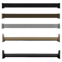 Wardrobe clothes-hanging rod clothes-through rod wardrobe cabinet inner cross-bar hanging rod fixed accessory flange seat rod for hanging clothes