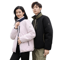 Duck Outdoor Camping Down Jacket Womens 2024 Autumn and Winter New Short One-Coat Two-Wear Duck Down Warm Stand-Collar Jacket Y