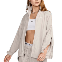 耐克 NIKE女子运动宽松梭织训练拉链开袖立领夹克外套FV7536-014
