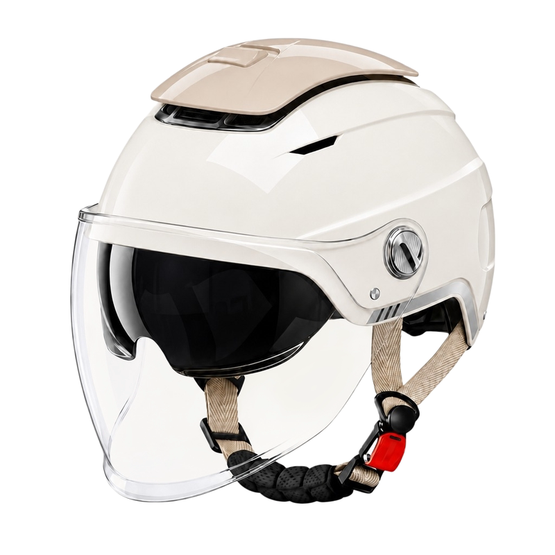 3c certified electric motorcycle helmet men and women summer safety helmet for all seasons 2026 new half helmet sun protection