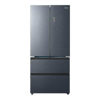 Midea bcd- 520wufgpzm(e) frost shadow gray french style multi-door refrigerator