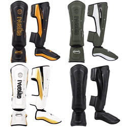 Muay Thai Fighting Leg Guards, Professional Adult Men's Sanda Boxing Calf Guards, Thickened with Back Foot Protection, Children's Ankle Guards