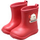 牧童儿童雨鞋2025新款男童宝宝防水轻便红色小女孩卡通幼儿园雨靴